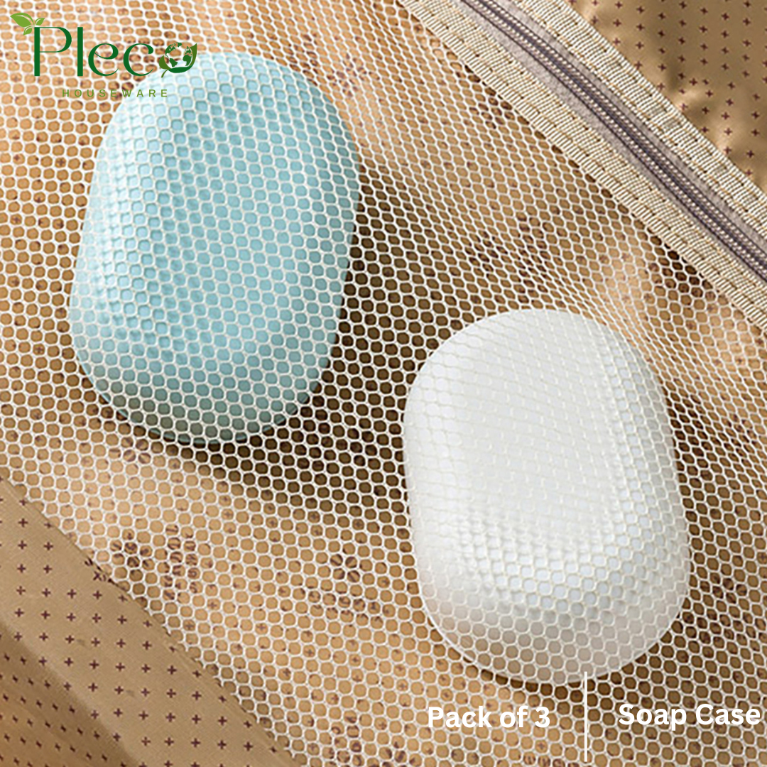Soap case | Soap holder for bathroom with lid Pack of 3