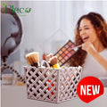 Multipurpose Square Stand | Makeup Holder Organizer 4 Section - Pleco Houseware