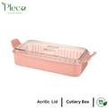 Cutlery Box With Lid | Cutlery Tray - Pleco Houseware
