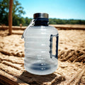 Sports Water Bottle - Protein water Bottle – Clear Transparent Plastic | Gym, Travel, Outdoor, School Use - Pleco Houseware