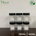 Airtight Spice & Grocery Jar Set | 2/3/4/6/8 Pcs Transparent Food Grade Containers | Kitchen Storage Canisters for Spices, Snacks, Pulses & Dry Food | With Label Stickers - Pleco Houseware