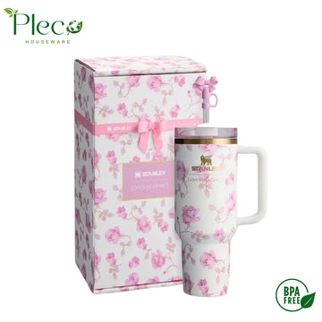 The Stanley x LoveShackFancy Quencher - 40oz - Ribbon Rosa (Gift Box)