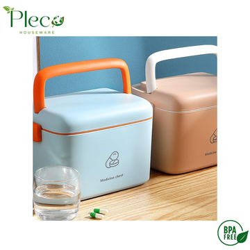 Family First Aid Medicine Box – Portable Multi-Layer Medical Storage Organizer