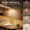 Rechargeable Metal Desk Lamp - Pleco Houseware