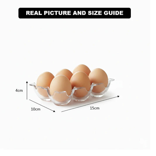Acrylic 6‑Grid Egg Storage Box