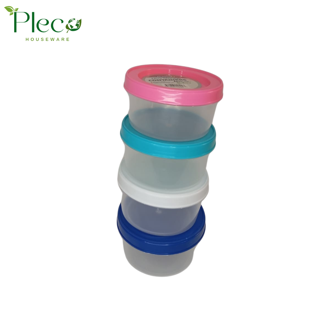 Mini Food Storage Containers | 4 in 1 bowl set | BPA Free Food Container