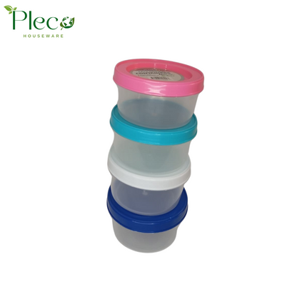 Mini Food Storage Containers | 4 in 1 bowl set | BPA Free Food Container - Pleco Houseware