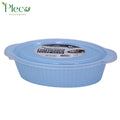 Oval Food Storage Container | 2500ml 2 in 1 Bowl Set With Lid - Pleco Houseware