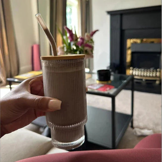 Spill Proof Glass Tumbler Mug