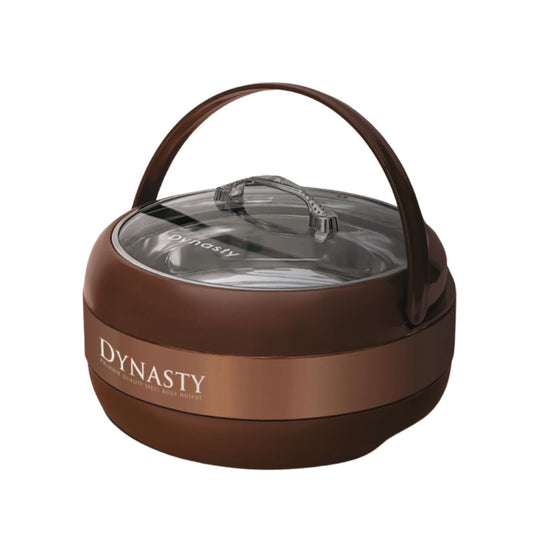 Large Hotpot 2100 ML – Insulated Food Warmer with Premium Glass Lid - Pleco Houseware