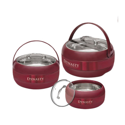 Large Hotpot 2100 ML – Insulated Food Warmer with Premium Glass Lid - Pleco Houseware