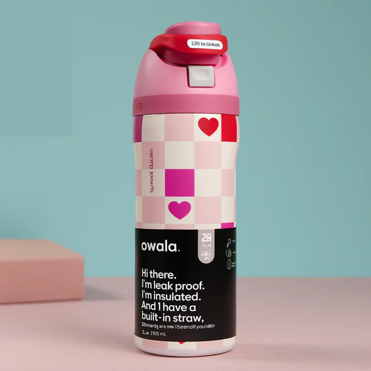 Owala FreeSip 24oz Water Bottle – Chess Hearts