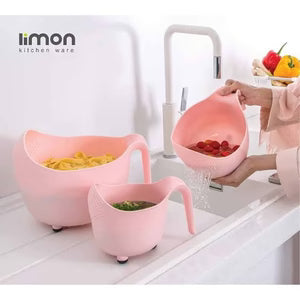 3‑Piece Wash Bowl Set with Drainers