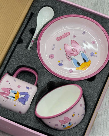 Disney Donald Duck Kids Dinner Set - Pink