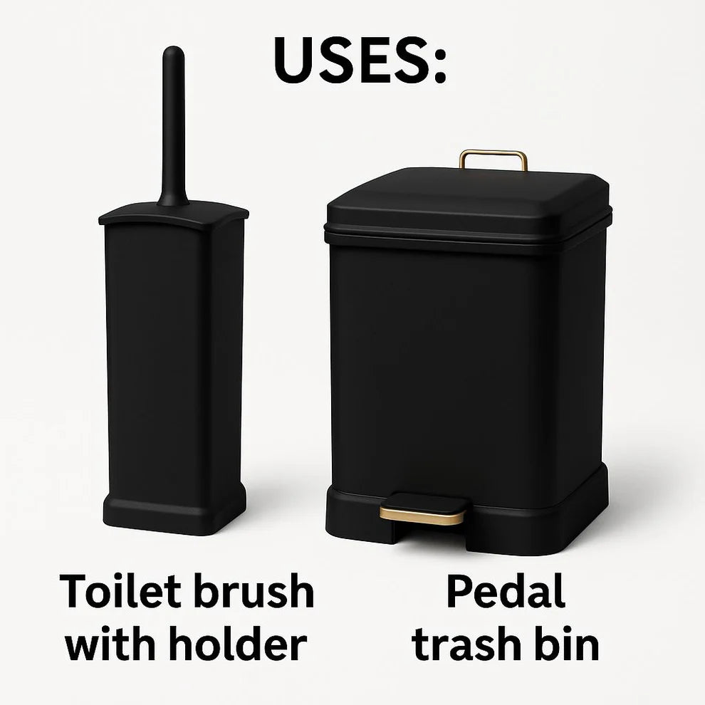 Limon EdgeClean Dustbin & Brush Set - Pleco Houseware