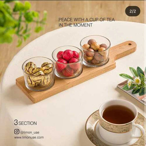 Snack & Serve Glass Trio Set by Limon (39) - Pleco Houseware