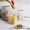 Airtight Spice Jar Set 1100ml | 3 Pcs Grocery & Kitchen Storage Container Set for Spices, Pulses & Snacks - Pleco Houseware