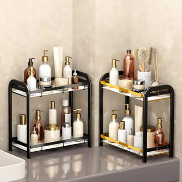 VERSATILE STORAGE SHELF STURDY BATHROOM ORGANIZER EASY INSTALLATION