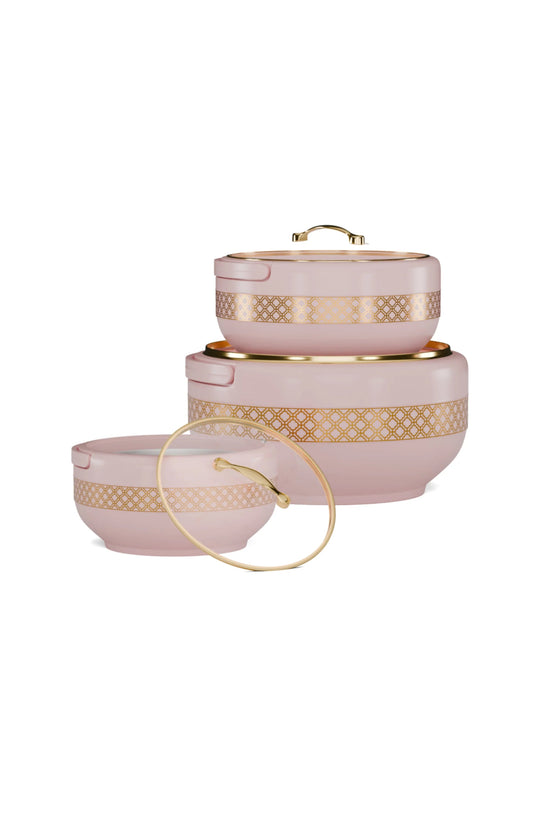 Brighton Hotpot Gold Pink Set of Three - Pleco Houseware