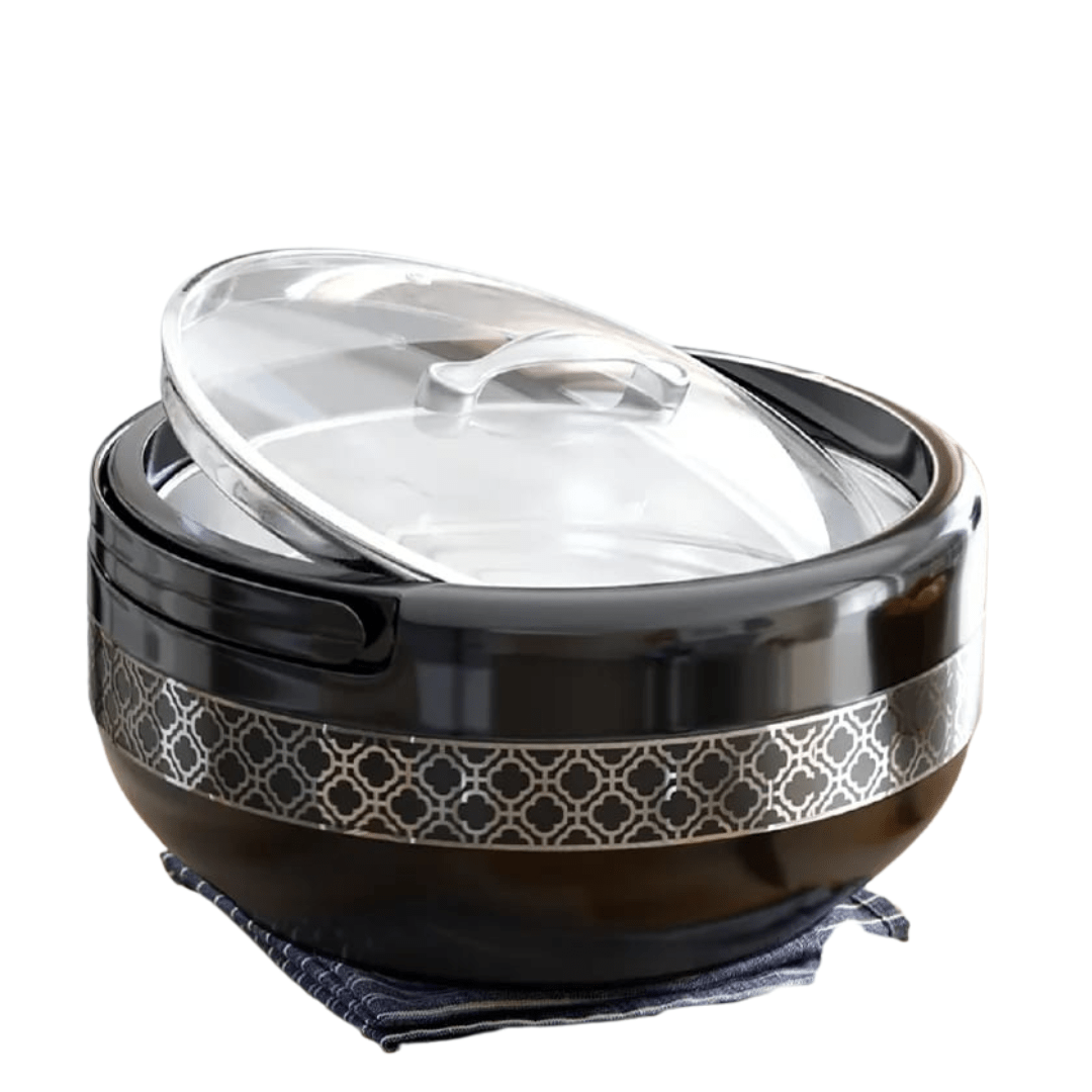 Brighton Large Hotpot Silver – Black - Pleco Houseware