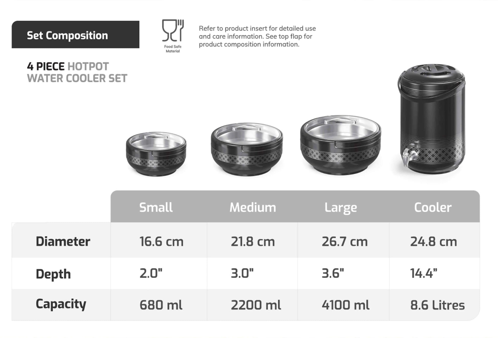 Brighton Set Pack of 4 Beige - Pleco Houseware