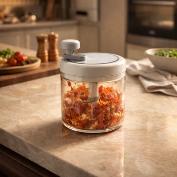 Premium Manual Food Chopper – Hand Press Vegetable & Garlic Chopper (1 Pc)