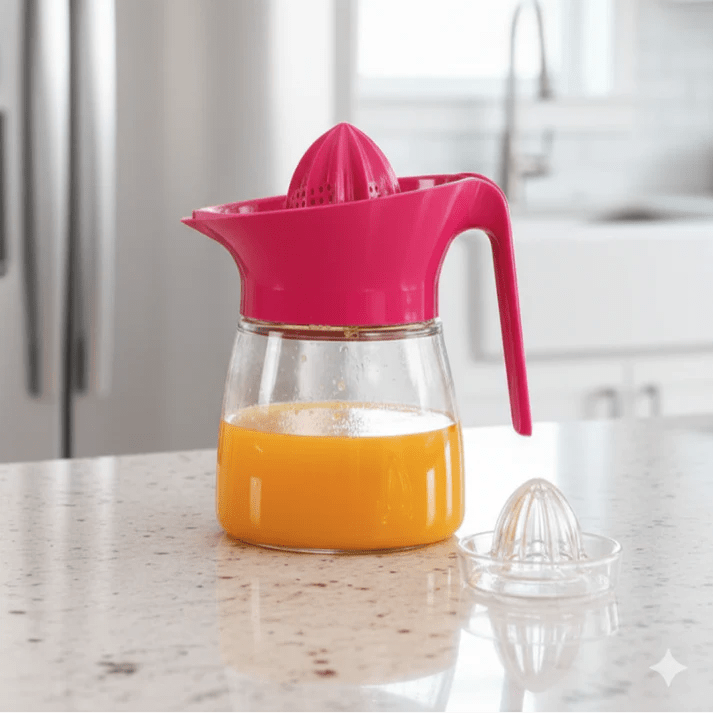 CitrusEase 2‑in‑1 Glass Juicer Pitcher - Pleco Houseware