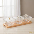 Classic Trio Glass Snack Server Rack - Pleco Houseware
