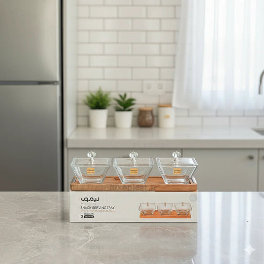 Classic Trio Glass Snack Server Rack - Pleco Houseware