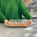Classic Trio Glass Snack Server Rack - Pleco Houseware
