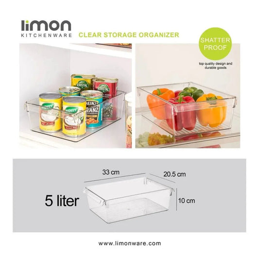 Clear Storage Organizer by Limon (33) - Pleco Houseware