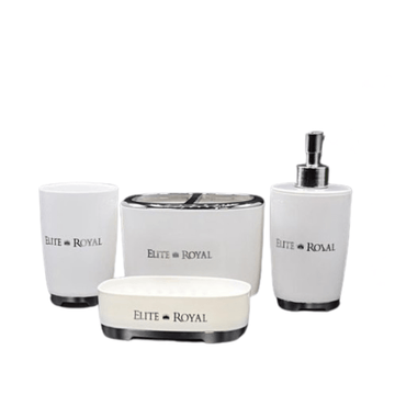 Complete Bathroom Sink Set – Soap Dispenser, Soap Case, Brush & Toothpaste Holder | Buy Bath Set in Pakistan - Pleco Houseware