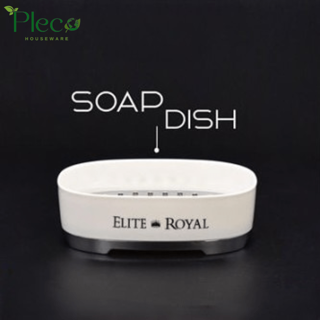 Complete Bathroom Sink Set – Soap Dispenser, Soap Case, Brush & Toothpaste Holder | Buy Bath Set in Pakistan - Pleco Houseware