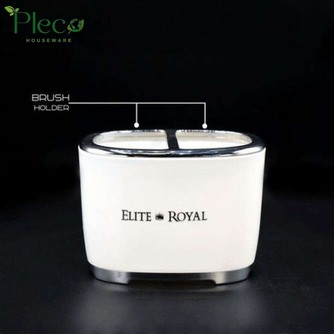 Complete Bathroom Sink Set – Soap Dispenser, Soap Case, Brush & Toothpaste Holder | Buy Bath Set in Pakistan - Pleco Houseware