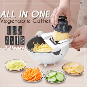 Multifunctional Vegetable Cutter With Drain Basket