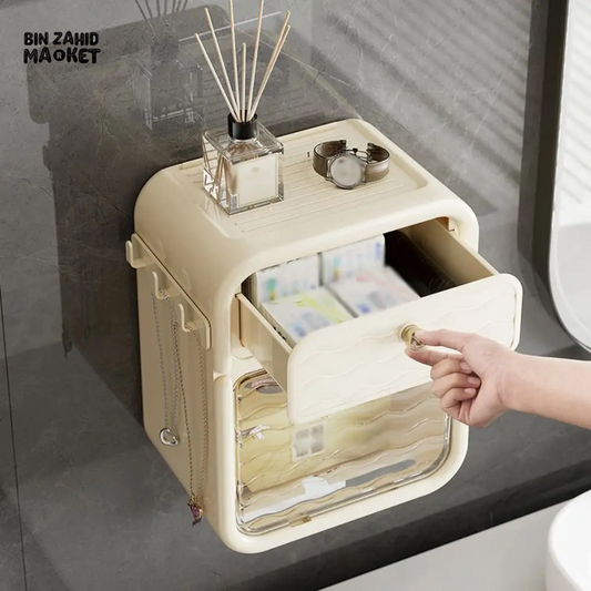 CREATIVE WALL-MOUNTED PAPER TOWEL HOLDER STURDY PLASTIC NAPKIN DISPENSER FOR KITCHEN & BATHROOM