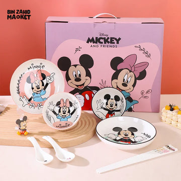 Disney 8-Piece Tableware Gift Set – Minnie & Mickey Set