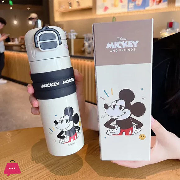 Disney Mickey Mouse Comfy Grip Premium Thermos Bottle – 520ML - Pleco Houseware