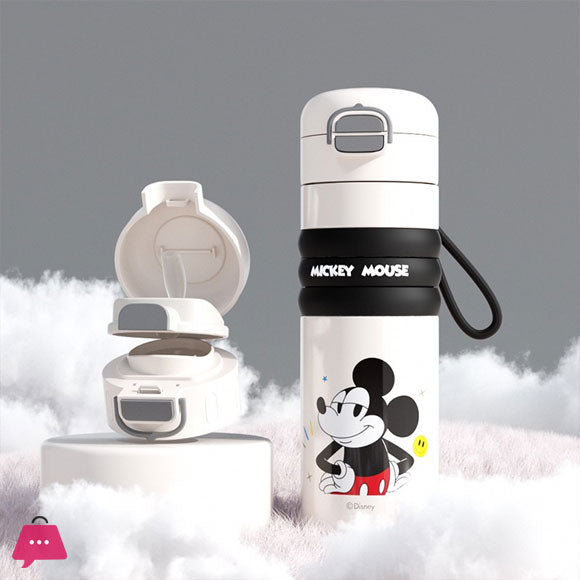 Disney Mickey Mouse Comfy Grip Premium Thermos Bottle – 520ML - Pleco Houseware
