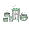 Dynasty Sigma 5 - Piece Insulated Hotpot Set with Water Cooler and Thermos Flask - Pleco Houseware