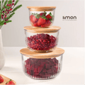 Fluted Airtight Glass Bowls Set - Pleco Houseware
