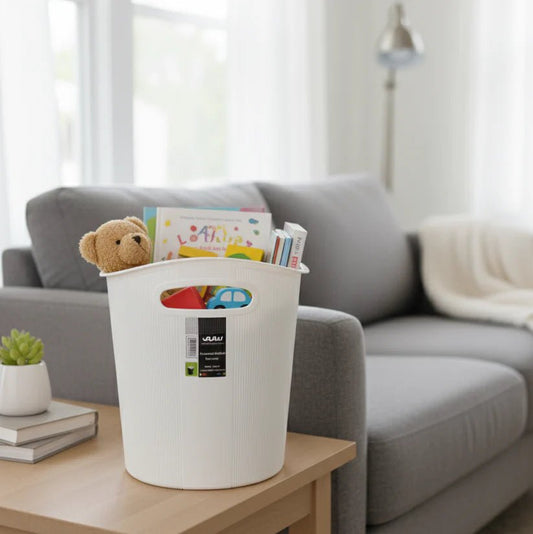 Fluted Utility Waste Bin - Pleco Houseware