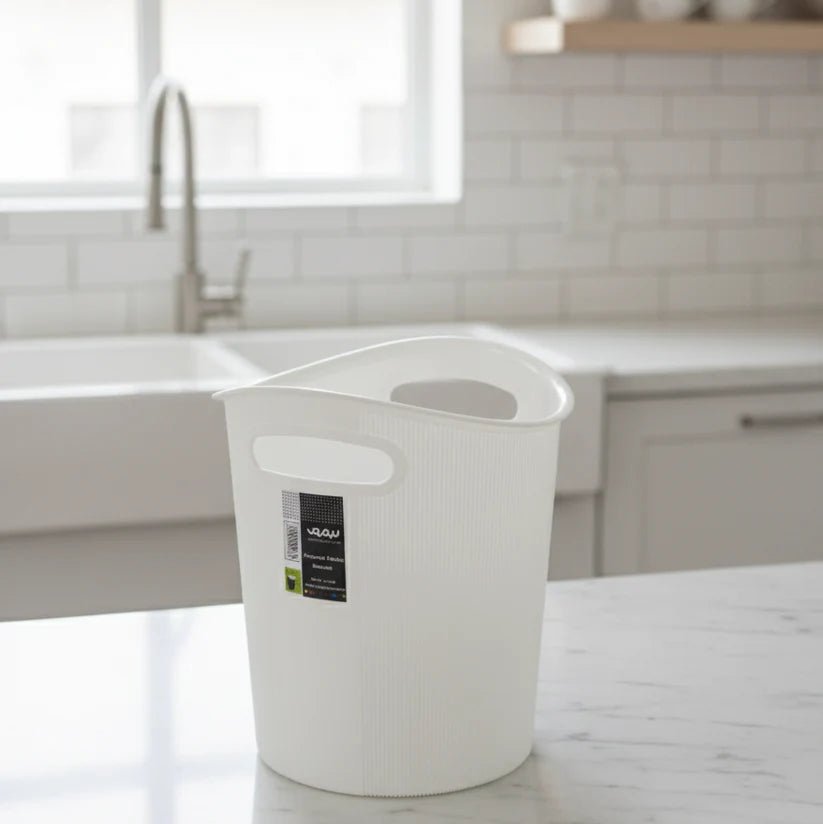 Fluted Utility Waste Bin - Pleco Houseware