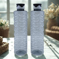 Fridge Water Bottle 2 - Piece Set – 1200ml Each | Unbreakable Food Grade PET Plastic | Jumbo Series - Pleco Houseware