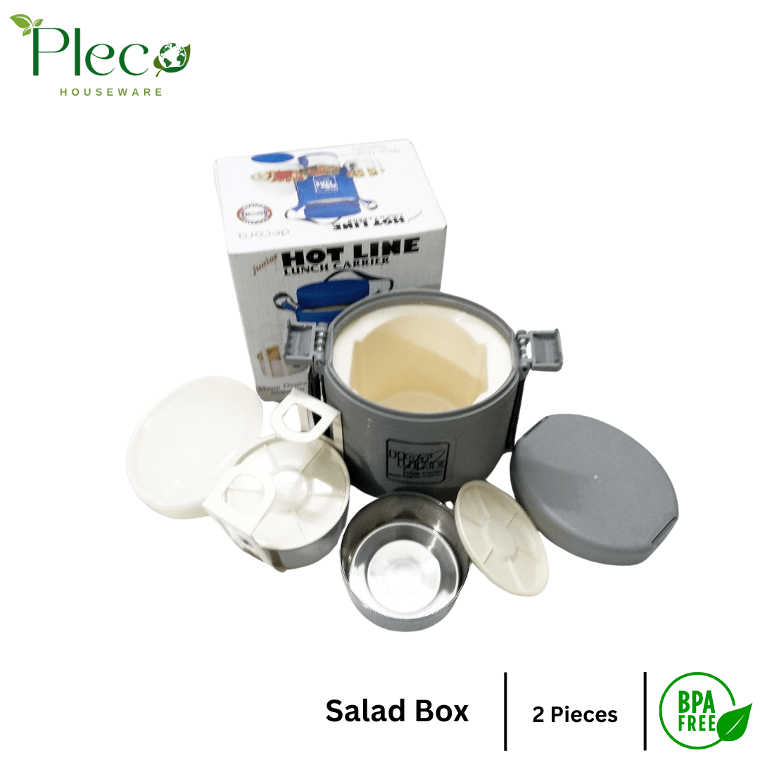 HOTMASTER 2+1 Layer Tiffin Insulated Travelling Office Lunch Box - Pleco Houseware