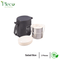 HOTMASTER 2+1 Layer Tiffin Insulated Travelling Office Lunch Box - Pleco Houseware