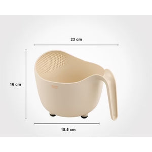 Wash Bowl with Built‑in Drainer - Pleco Houseware