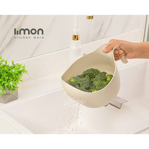 Wash Bowl with Built‑in Drainer - Pleco Houseware