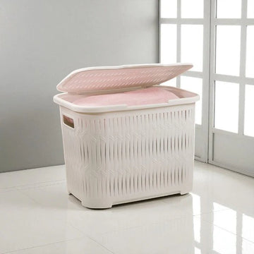 Laundry Basket with Lid & Grips
