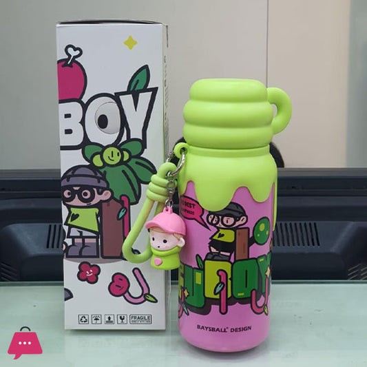 Key Boy Cute Thermos Water Bottle 550ML